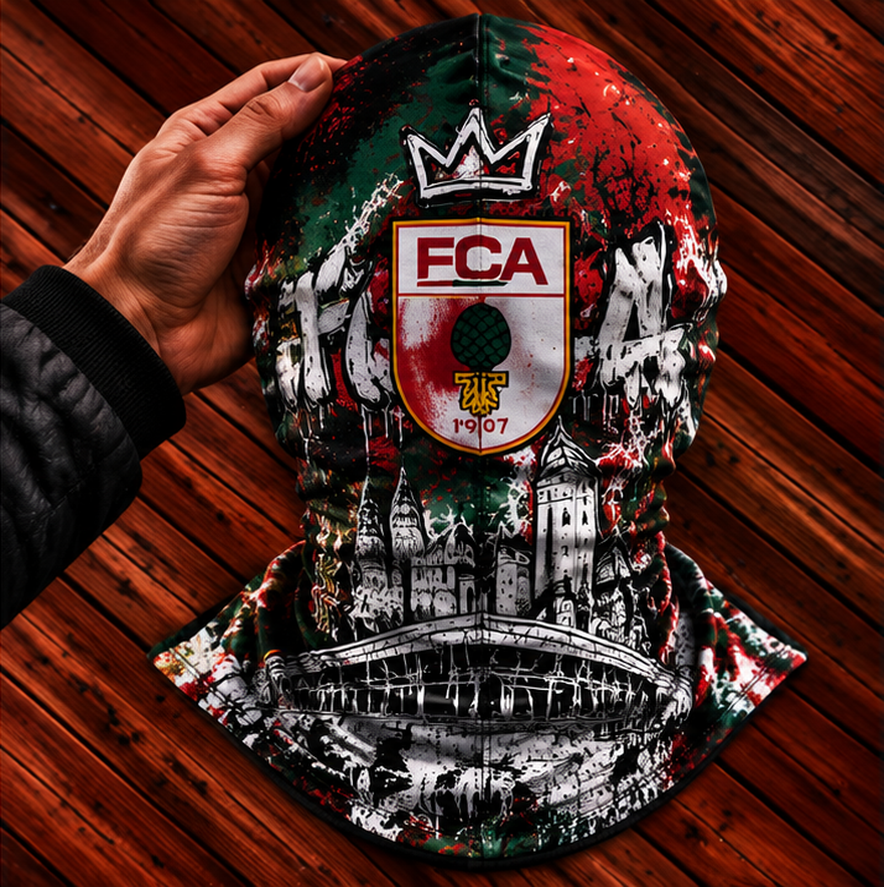 FC Augsburg Ultras Graffiti Balaclava – Fußball Fan Sturmhaube | Premium Streetwear Edition