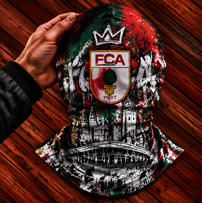 FC Augsburg Ultras Graffiti Balaclava – Fußball Fan Sturmhaube | Premium Streetwear Edition