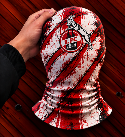 1. FC Köln Horror Balaclava – Gruselige Fußball Fan Sturmhaube | Halloween Maske