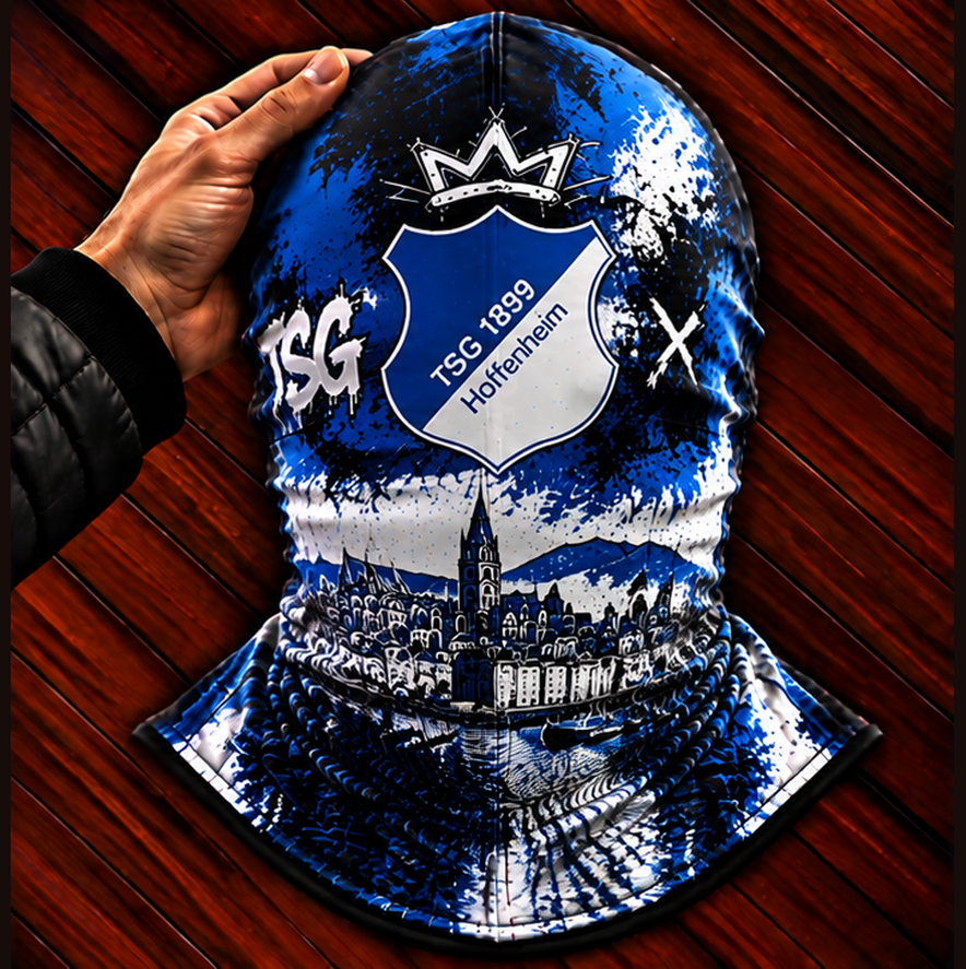 TSG Hoffenheim Ultras Graffiti Balaclava – Fußball Fan Sturmhaube | Premium Streetwear Edition