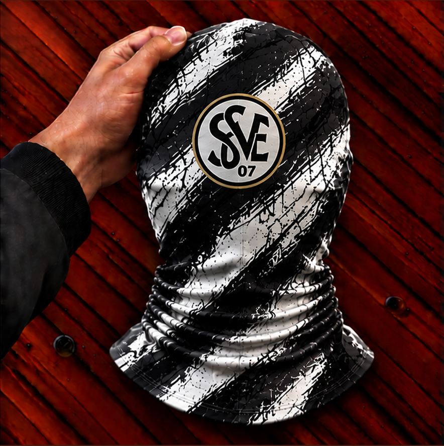SV Elversberg Horror Balaclava – Gruselige Fußball Fan Sturmhaube | Halloween Maske