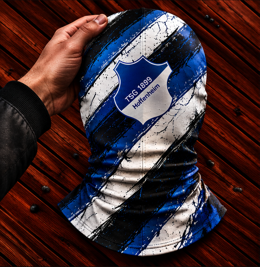 TSG Hoffenheim Horror Balaclava – Gruselige Fußball Fan Sturmhaube | Halloween Maske