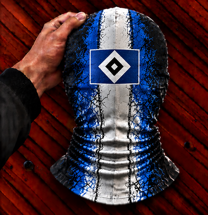 Hamburger SV Horror Balaclava – Gruselige Fußball Fan Sturmhaube | Halloween Maske