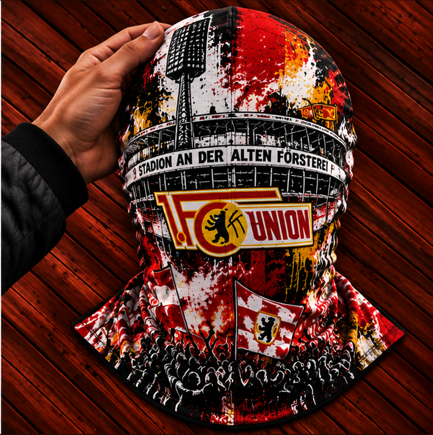 1. FC Union Berlin Ultras Graffiti Balaclava – Fußball Fan Sturmhaube | Premium Streetwear Edition