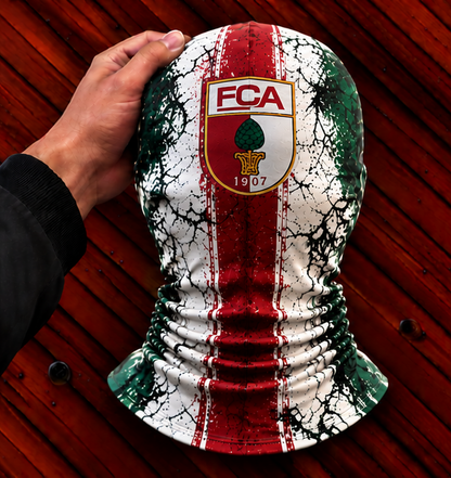 FC Augsburg Horror Balaclava – Gruselige Fußball Fan Sturmhaube | Halloween Maske