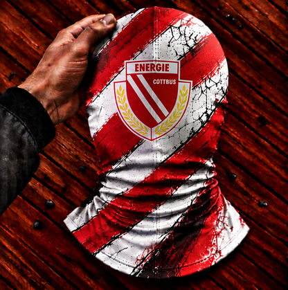 Energie Cottbus Horror Balaclava – Gruselige Fußball Fan Sturmhaube | Halloween Maske