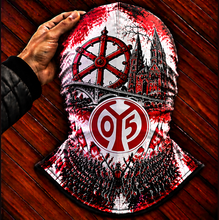1. FSV Mainz 05 Ultras Graffiti Balaclava – Fußball Fan Sturmhaube | Premium Streetwear Edition