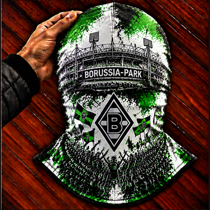 Borussia Mönchengladbach Ultras Graffiti Balaclava – Fußball Fan Sturmhaube | Premium Streetwear Edition