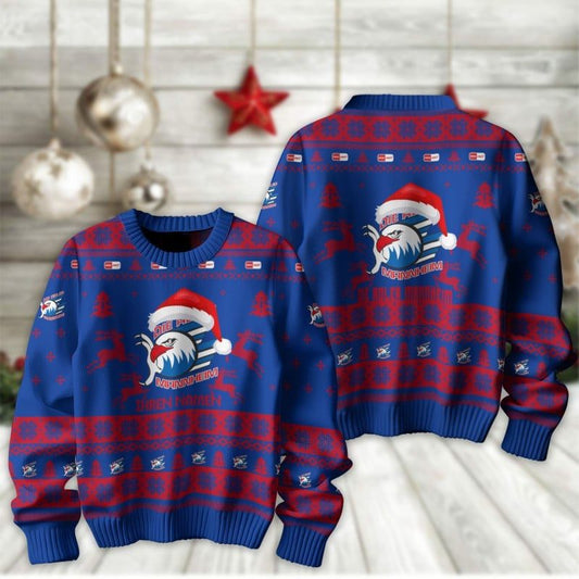 Adler Mannheim Fan Edition Weihnachtspullover im neuen Design - Individueller Name
