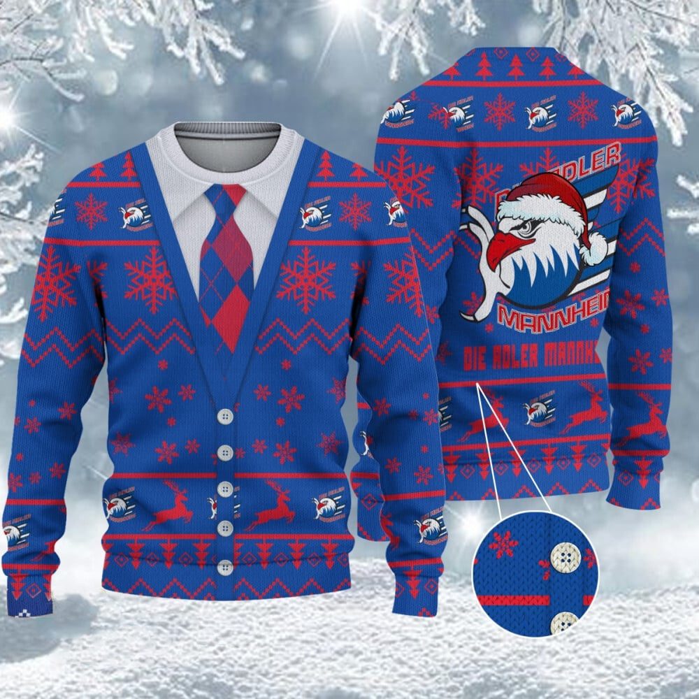 Adler Mannheim Neuer Stil Weihnachtspullover