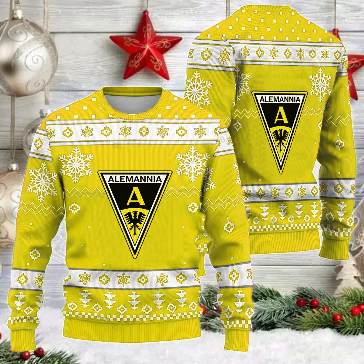 Jetzt neu: Alemannia Aachen Weihnachtspullover