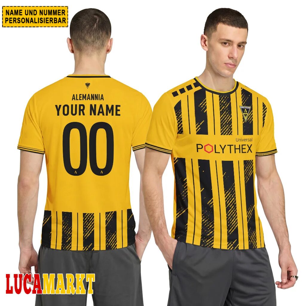Alemannia Aachen Heimtrikot 26/27 - Individueller Name Nummer T-Shirt