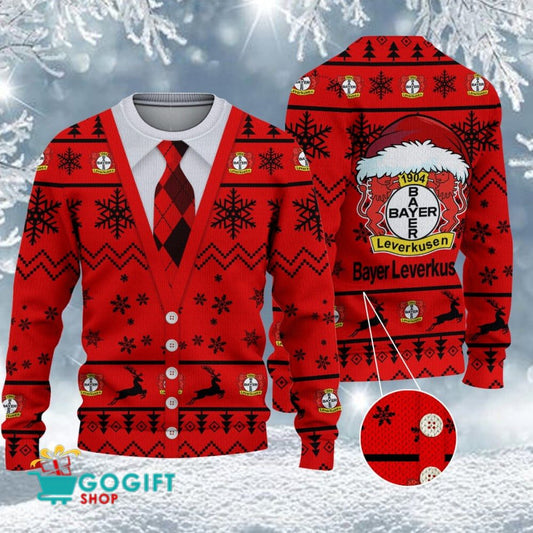 Bayer 04 Leverkusen Neuer Stil Weihnachtspullover