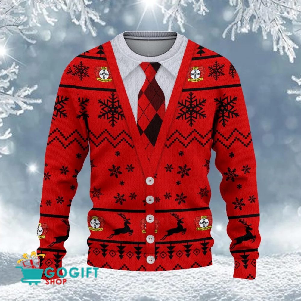 Bayer 04 Leverkusen Neuer Stil Weihnachtspullover