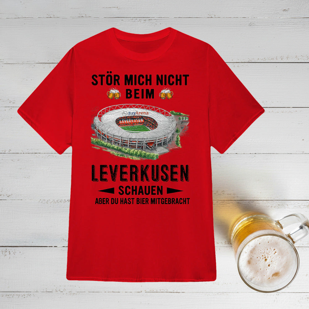Bayer 04 Leverkusen T-Shirt Neue Version Nur reden wenn es Bier gibt