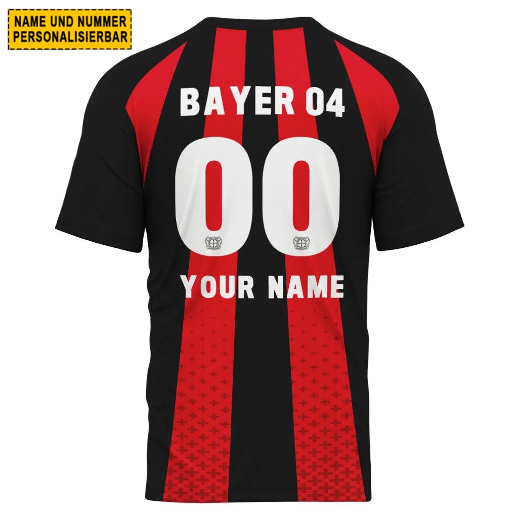 Bayer 04 Leverkusen Heimtrikot 26/27 - Individueller Name Nummer T-Shirt
