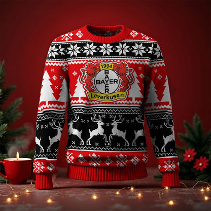 Bayer 04 Leverkusen Fan Edition Weihnachtspullover im neuen Design