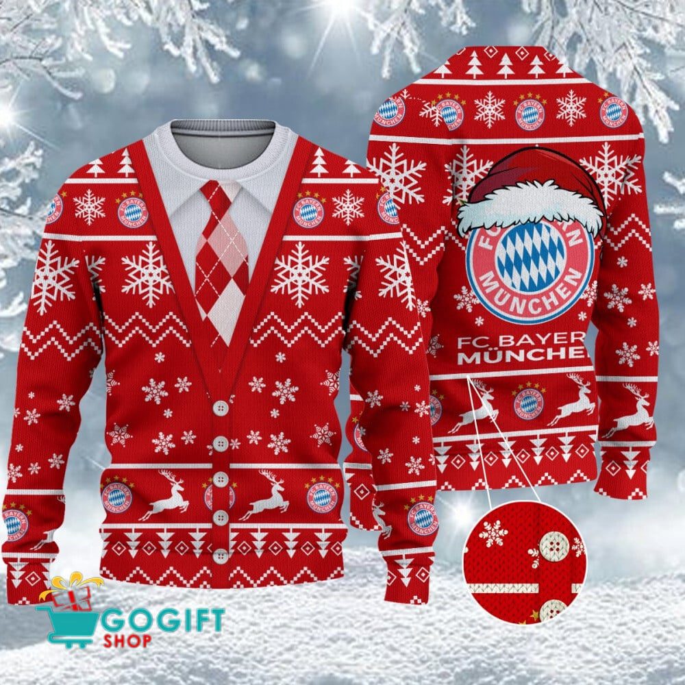 Bayern München Neuer Stil Weihnachtspullover