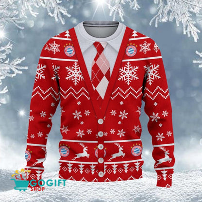 Bayern München Neuer Stil Weihnachtspullover