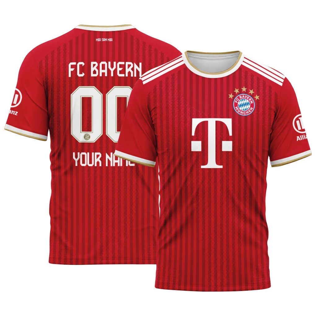 Bayern München Heimtrikot 26/27 - Individueller Name Nummer T-Shirt