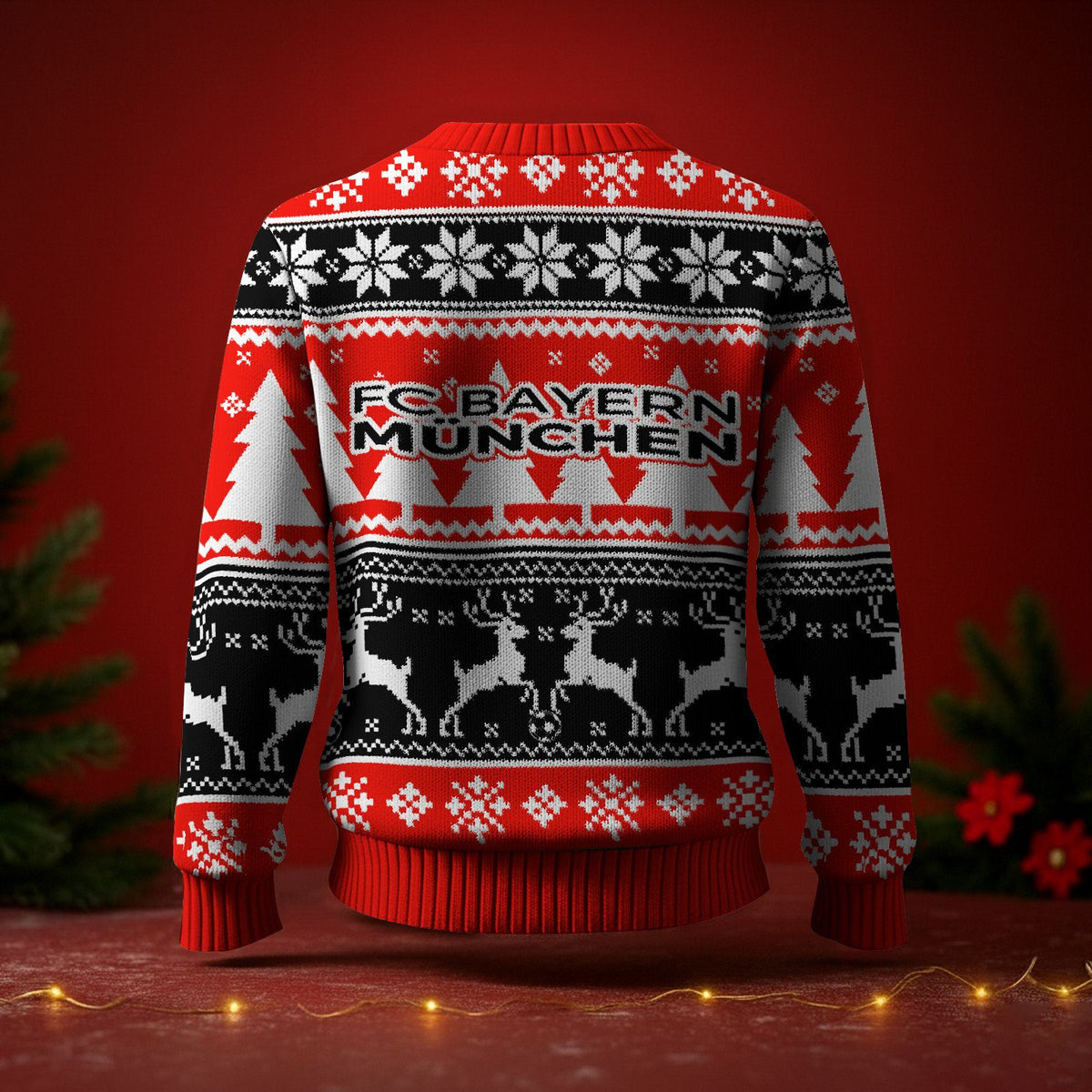 Bayern München Fan Edition Weihnachtspullover im neuen Design