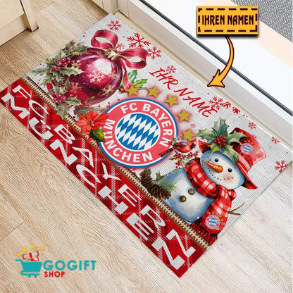 Bayern München Individueller Name Premium Ausgabe Fußmatte aus Gummi
