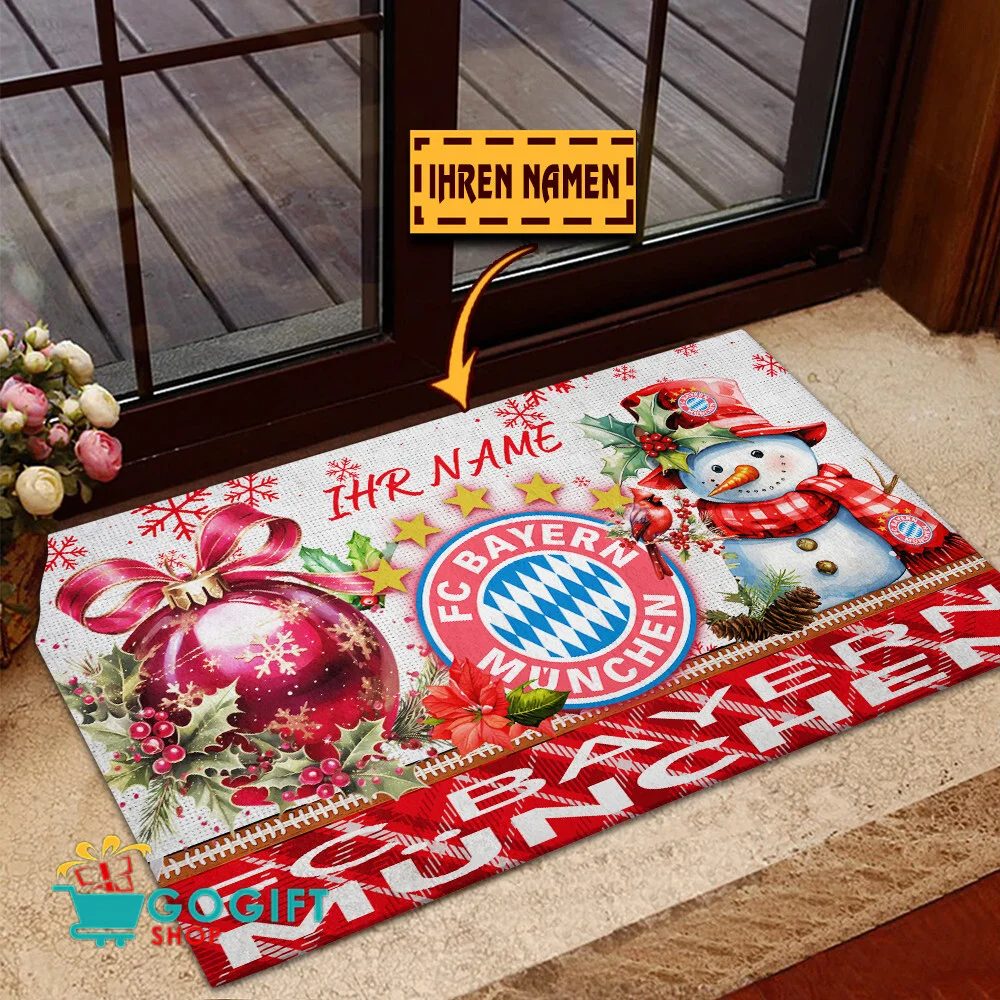 Bayern München Individueller Name Premium Ausgabe Fußmatte aus Gummi