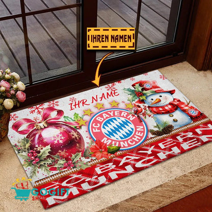 Bayern München Individueller Name Premium Ausgabe Fußmatte aus Gummi