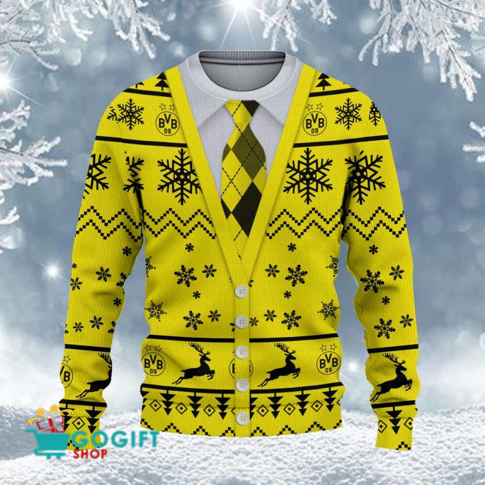 Borussia Dortmund Neuer Stil Weihnachtspullover