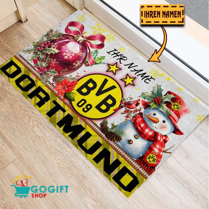 Borussia Dortmund Individueller Name Premium Ausgabe Fußmatte aus Gummi