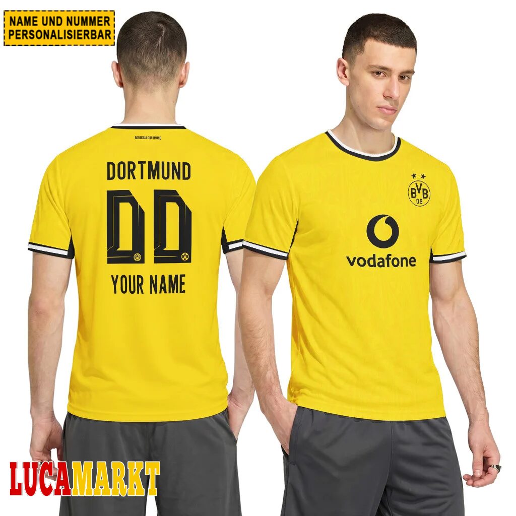 Borussia Dortmund Heimtrikot 26/27 - Individueller Name Nummer T-Shirt