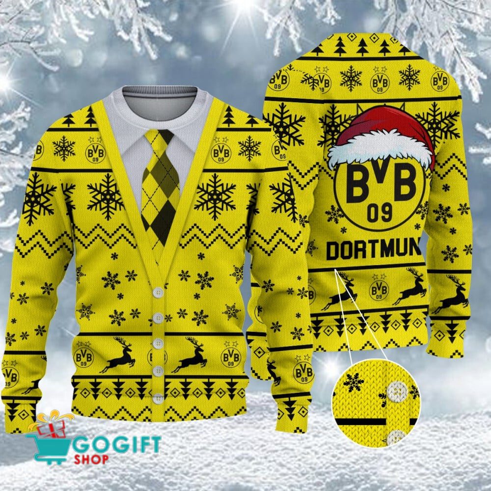 Borussia Dortmund Neuer Stil Weihnachtspullover