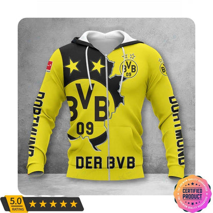 Borussia Dortmund Gelb It's In My DNA Reißverschluss-Hoodie