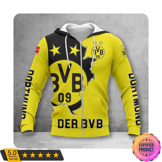 Borussia Dortmund Gelb It's In My DNA Reißverschluss-Hoodie