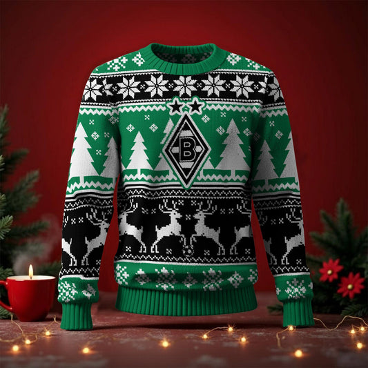 Borussia Mönchengladbach Fan Edition Weihnachtspullover im neuen Design