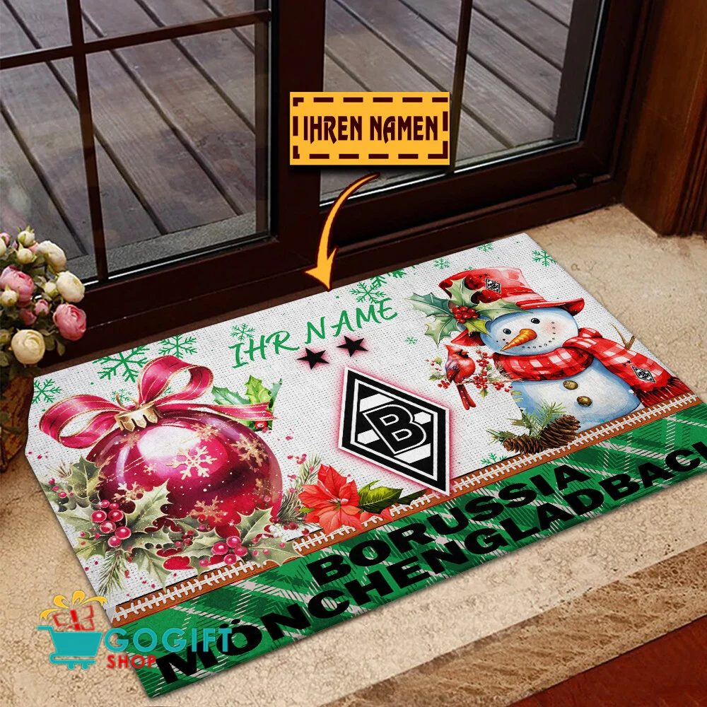 Borussia Mönchengladbach Individueller Name Premium Ausgabe Fußmatte aus Gummi
