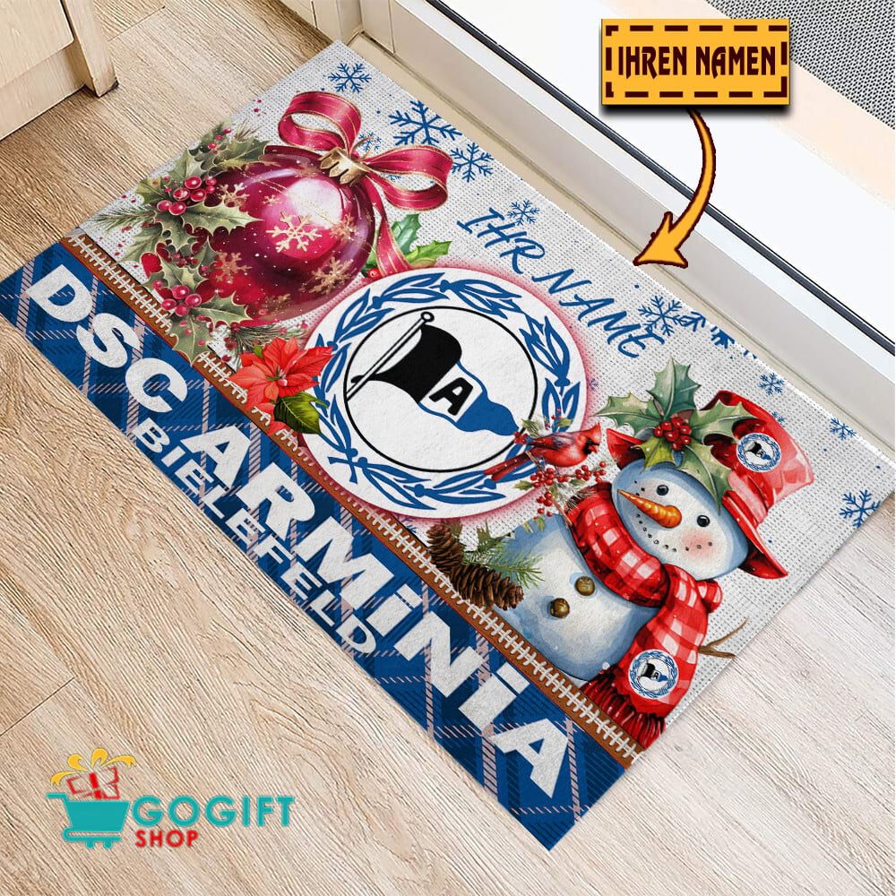 DSC Arminia Bielefeld Individueller Name Premium Ausgabe Fußmatte aus Gummi