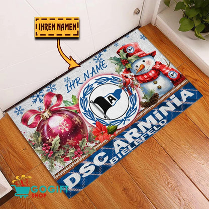 DSC Arminia Bielefeld Individueller Name Premium Ausgabe Fußmatte aus Gummi
