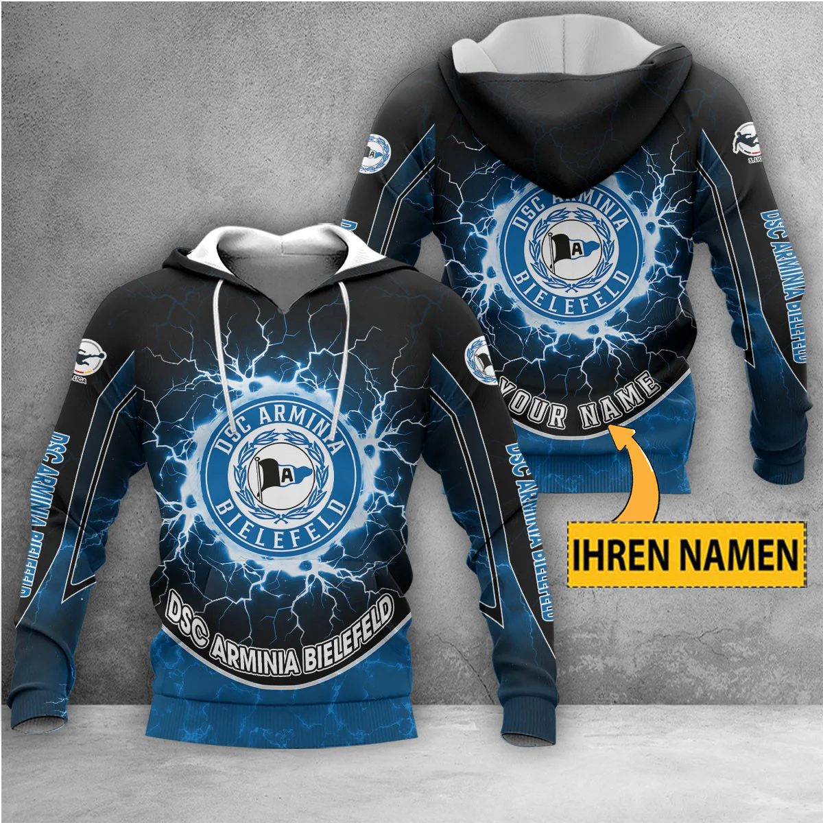 DSC Arminia Bielefeld Individueller Name Neue Edition Kapuzenpullover