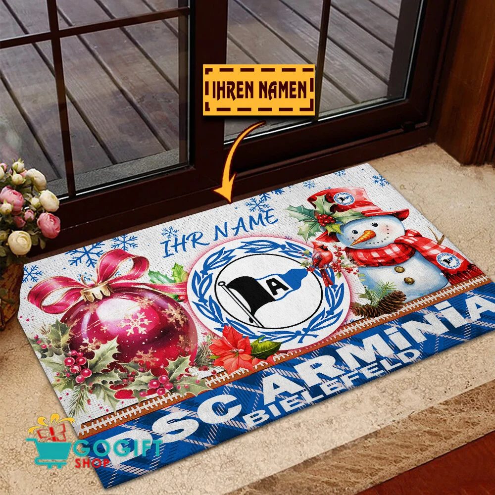 DSC Arminia Bielefeld Individueller Name Premium Ausgabe Fußmatte aus Gummi