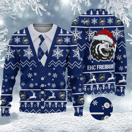 EHC Freiburg Neuer Stil Weihnachtspullover