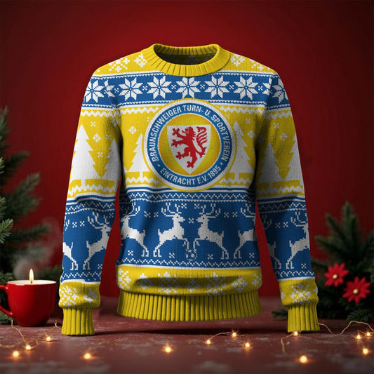 Eintracht Braunschweig Fan Edition Weihnachtspullover im neuen Design