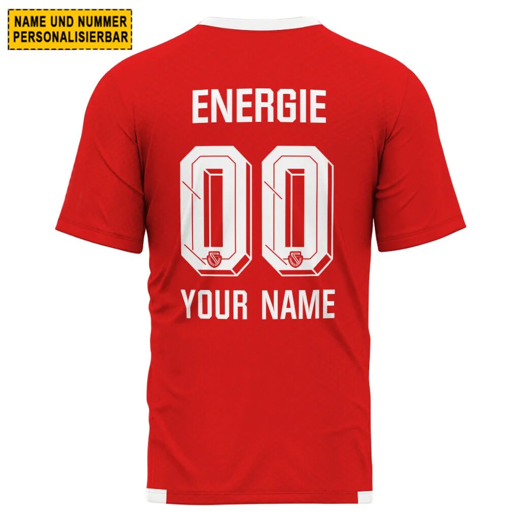 Energie Cottbus Heimtrikot 26/27 - Individueller Name Nummer T-Shirt