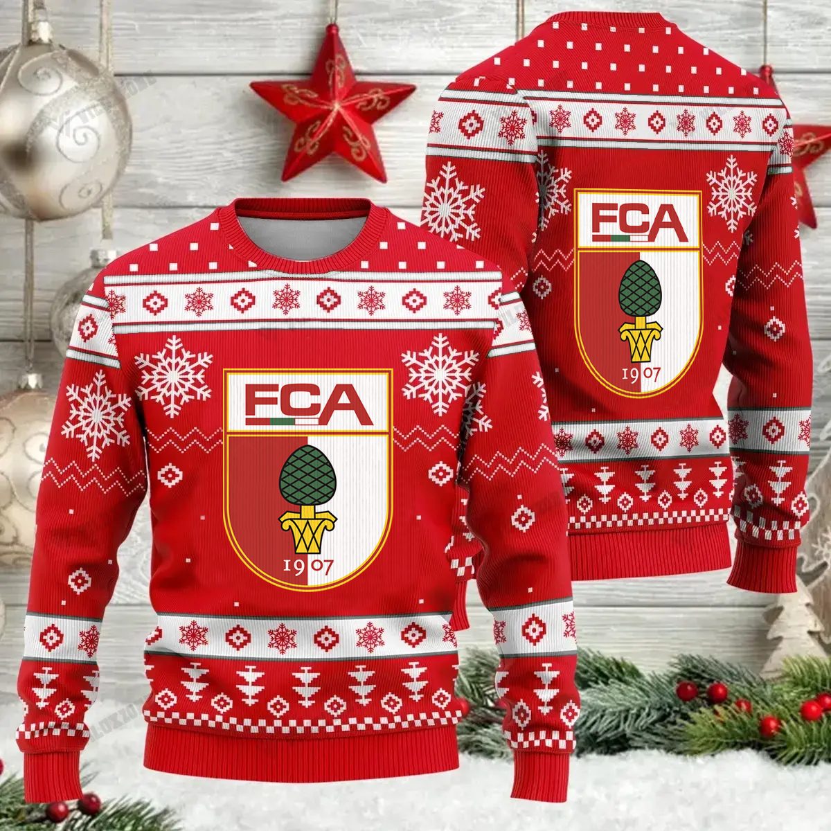 Jetzt neu: FC Augsburg Weihnachtspullover