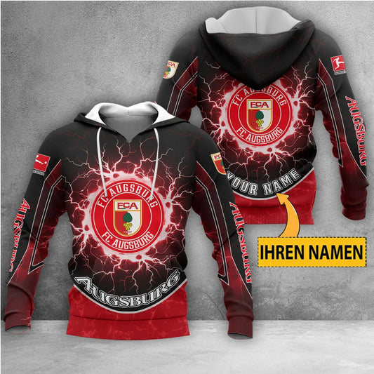 FC Augsburg Individueller Name Neue Edition Kapuzenpullover