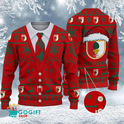 FC Augsburg Neuer Stil Weihnachtspullover