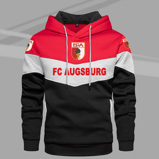 FC Augsburg Sonderausgabe Mehrfarbiger Kapuzenpullover