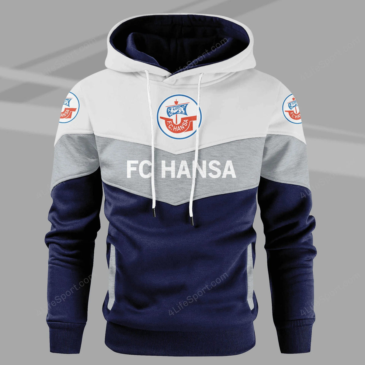 FC Hansa Rostock Sonderausgabe Mehrfarbiger Kapuzenpullover