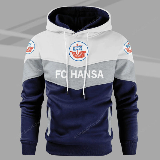 FC Hansa Rostock Sonderausgabe Mehrfarbiger Kapuzenpullover