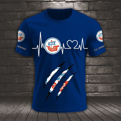 FC Hansa Rostock Neues Design T-Shirt